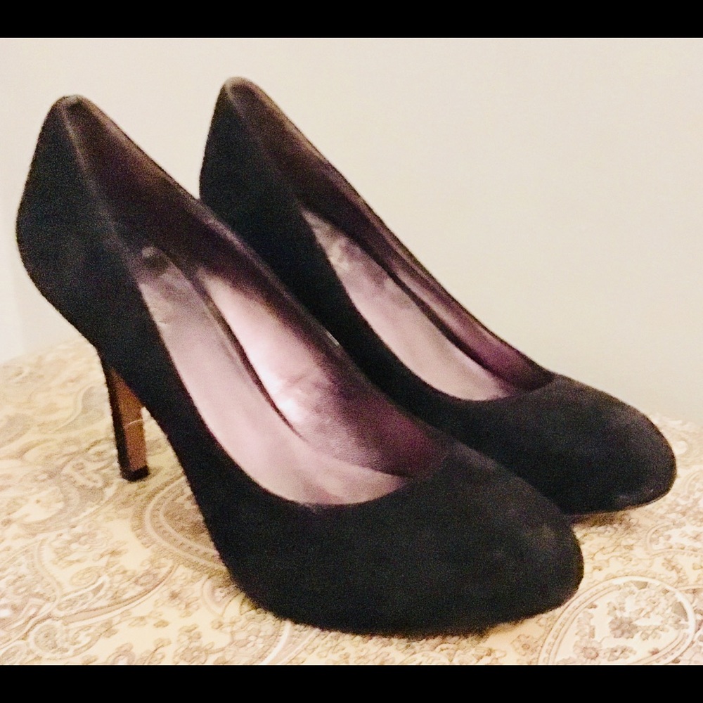 Via Spiga Black Suede High Heels 10